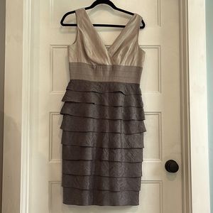 Adriana Papell |  Tiered multi colored formal dress | Size 8